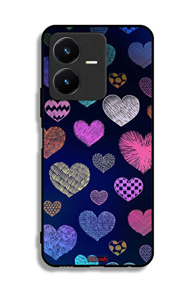 Tolwak غطاء حماية لهاتف Vivo Y22 بنقشة قلوب داجا