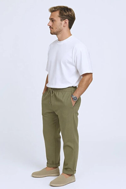 MD1974 Drawstring Linen Trousers