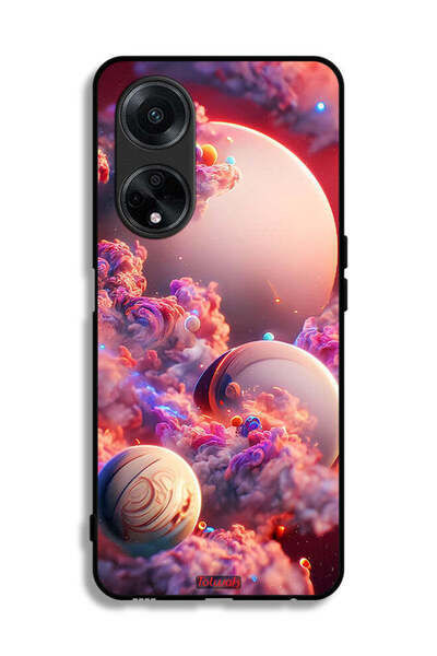 Tolwak غطاء حماية لهاتف Oppo A98 5G بتصميم غيوم وفن تجريدي