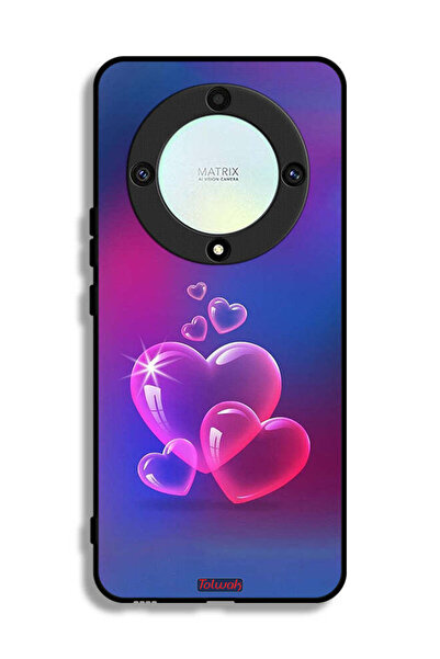 Tolwak غطاء حماية لهاتف Honor X9a بتصميم قلوب مائية