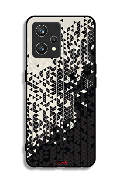 Tolwak غطاء حماية لهاتف Realme 9 Pro Plus بنمط مثلث فني رقمي