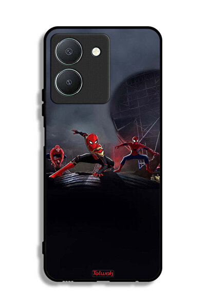 Tolwak Vivo Y36 5G Protective Case Cover Three Spiders