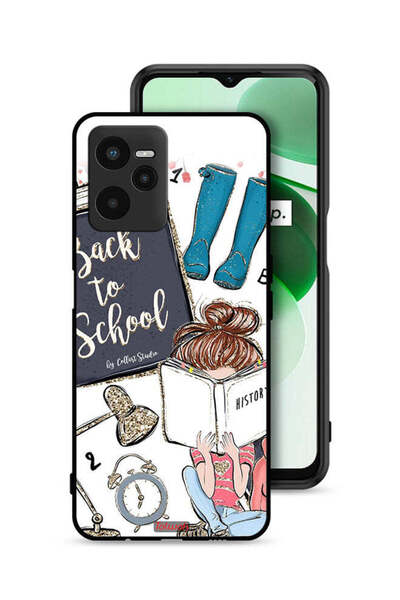 Tolwak غطاء حماية Realme C35 - فتاة العودة إلى المدرسة تقرأ التاريخ