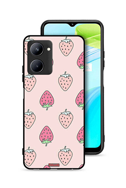 Tolwak غطاء حماية لهاتف Realme C33 - أيقونة الفراولة