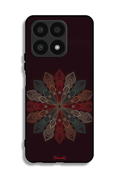 Tolwak غطاء حماية لهاتف Honor X8a بتصميم زهرة ماندالا