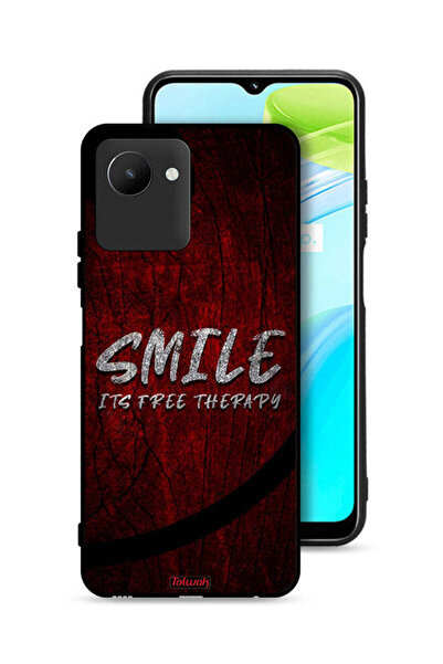 Tolwak Realme C30s Protective Case Cover Smile Its Free Therapy