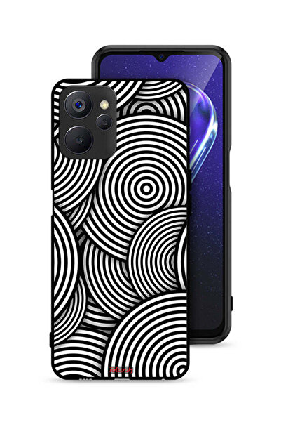 Tolwak غطاء حماية لهاتف Realme 9i 5G بنمط دوائر وهمية