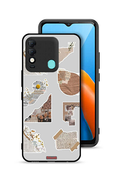 Tolwak غطاء حماية لهاتف تكنو سبارك 8، قطع من الملصقات الورقية