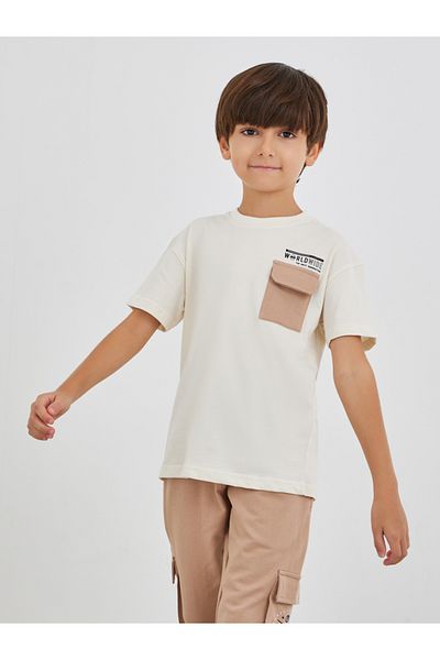 Styli Contrast Chest Pocket Oversized T-Shirt and Joggers Set