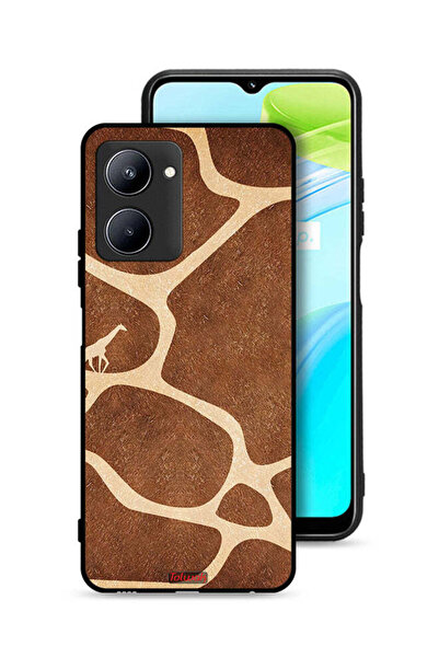 Tolwak غطاء حماية لهاتف Realme C33 بنقشة زرافة