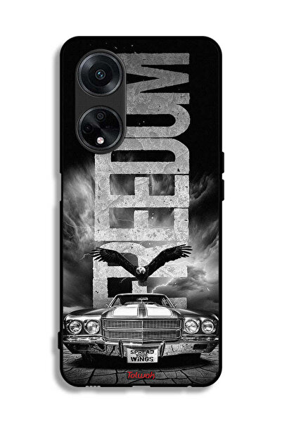 Tolwak غطاء حماية لهاتف Oppo F23 5G بنقشة Freedom Art