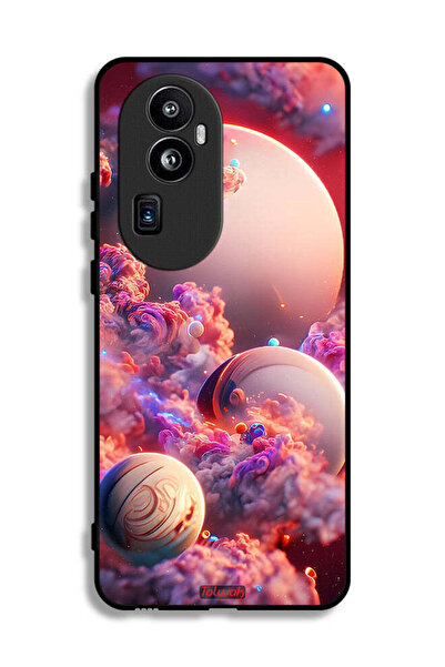 Tolwak غطاء حماية لهاتف Oppo Reno10 Pro Plus بتصميم غيوم وفن تجريدي