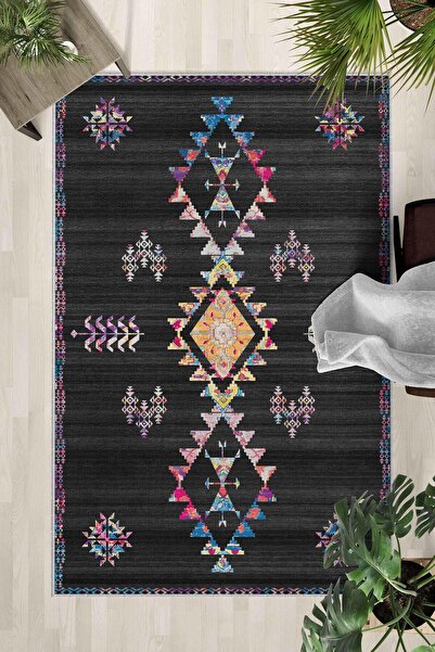 Monnhein Covor lavabil cu bază anti-alunecare – Covor modern cu imprimare dig...