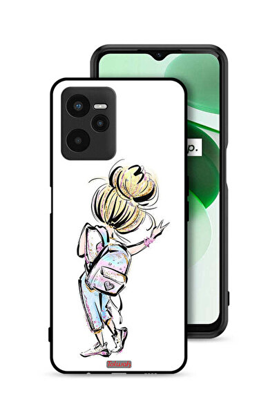Tolwak غطاء حماية Realme C35 بتصميم فتاة العودة إلى المدرسة