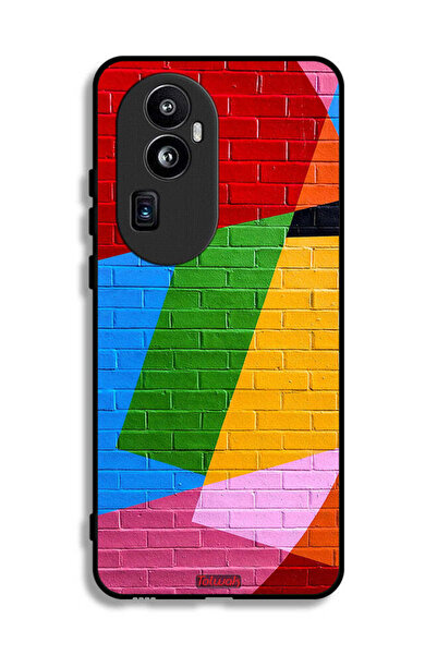 Tolwak غطاء حماية لهاتف Oppo Reno10 Pro Plus برسومات جدارية ملونة