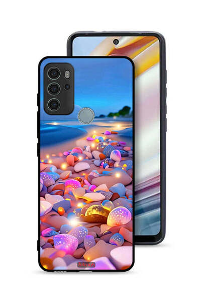 Tolwak غطاء حماية لهاتف موتورولا موتو جي 60 إس بنقشة الأحجار الفنية