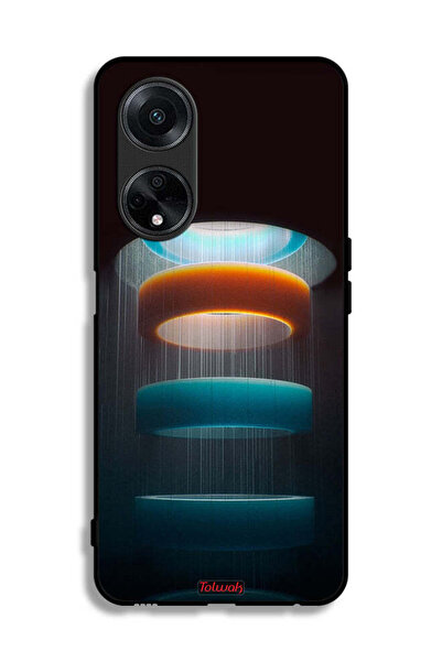 Tolwak غطاء حماية لهاتف Oppo A1 5G بنمط حلقات فنية
