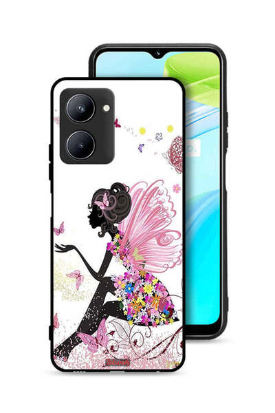 Tolwak Realme C33 Protective Case Cover Butterfly Girl Artwork