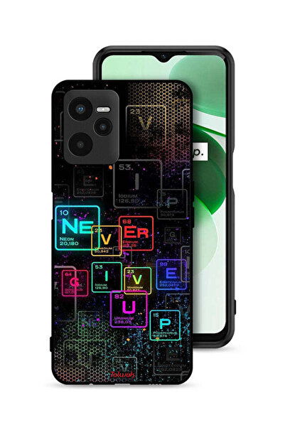 Tolwak Realme C35 Protective Case Cover Never Give Up Art