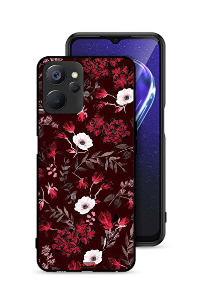 Tolwak غطاء حماية لهاتف Realme 9i 5G بنقشة زهور صغيرة وأوراق استوائية