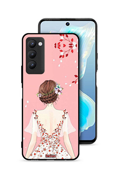 Tolwak غطاء حماية لهاتف تكنو كامون 18 برسومات فتاة واقفة