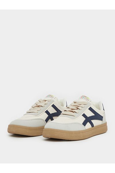 Styli Panelled Lace Up Sneaker