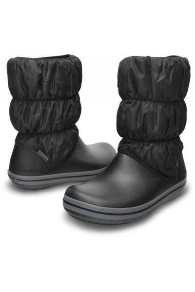 Crocs Winter Puff Boot - Black/Charcoal