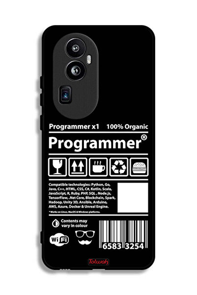 Tolwak غطاء حماية وملصق مبرمج لهاتف Oppo Reno10 Pro Plus