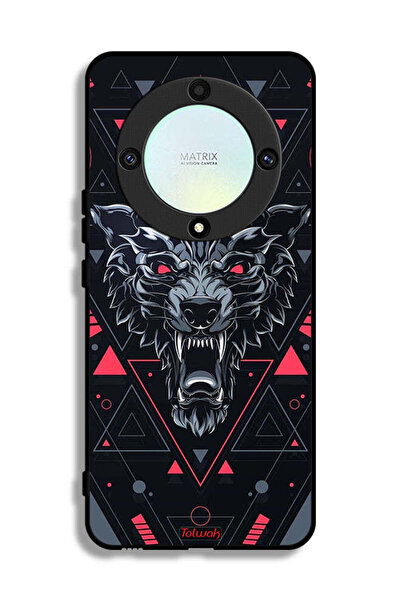 Tolwak غطاء حماية لهاتف Honor X9a بتصميم الذئب المتمرّد