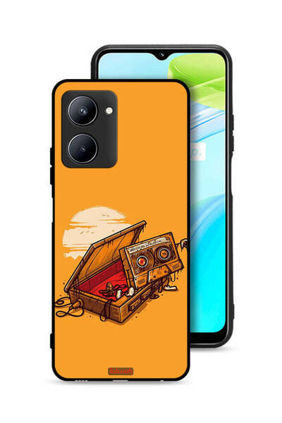 Tolwak غطاء حماية لهاتف Realme C33 - فن الكاسيت والشريط