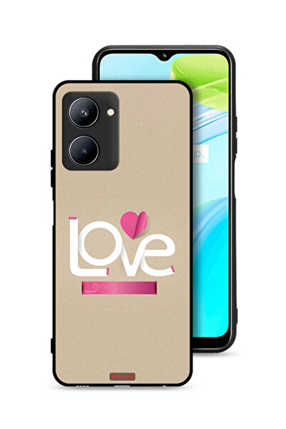 Tolwak Realme C33 Protective Case Cover Love Art