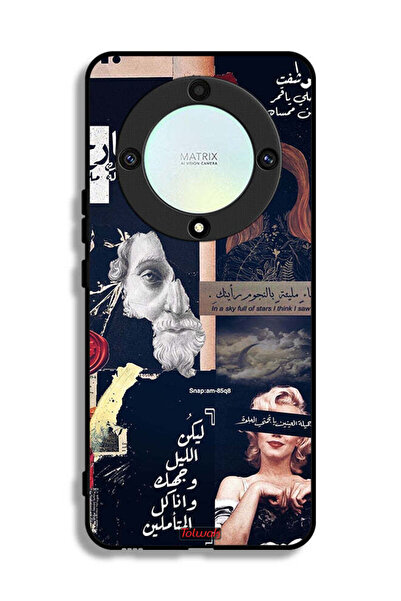 Tolwak غطاء حماية لهاتف Honor X9a بعبارات عربية ووجوه مقطوعة