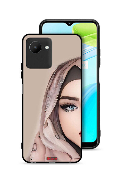 Tolwak غطاء حماية Realme C30s برسومات فتاة نصف وجه