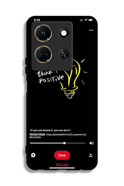 Tolwak غطاء حماية لهاتف Infinix Note 30 - فكر بإيجابية