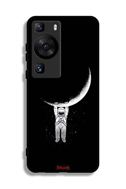 Tolwak غطاء حماية لهاتف هواوي بي 60 برو معلق على سطح القمر