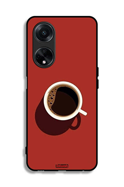 Tolwak Oppo A1 5G Protective Case Cover Coffee Cup Art