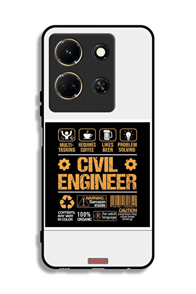 Tolwak غطاء حماية لهاتف Infinix Note 30 - ملصق مهندس مدني