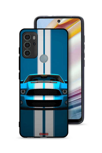 Tolwak غطاء حماية موتورولا موتو جي 60 إس بتصميم سيارة فنية تجريدية