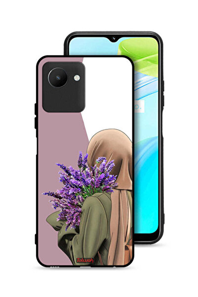 Tolwak غطاء حماية لهاتف Realme C30s يحمل زهرة