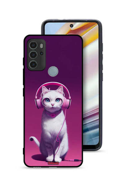 Tolwak غطاء حماية لهاتف موتورولا موتو جي 60 إس بتصميم قطة لطيفة