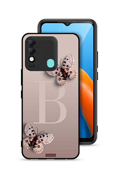 Tolwak غطاء حماية لهاتف تكنو سبارك 8 بنقشة الفراشات