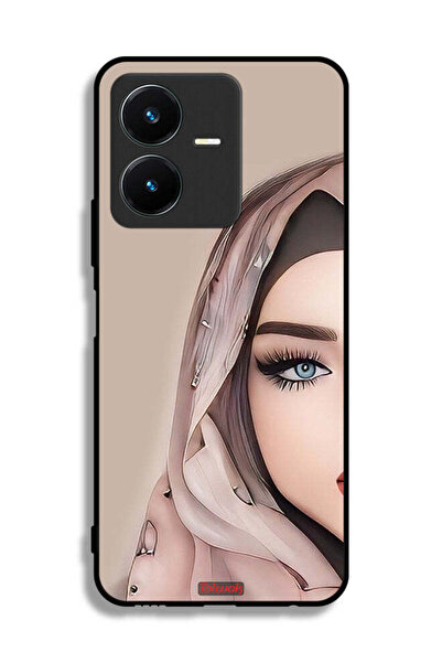 Tolwak غطاء حماية Vivo Y22 بتصميم فتاة نصف وجه