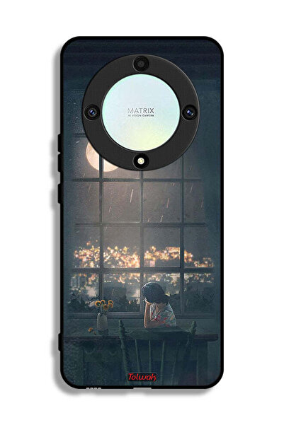 Tolwak غطاء حماية لهاتف Honor X9a مع صورة القمر