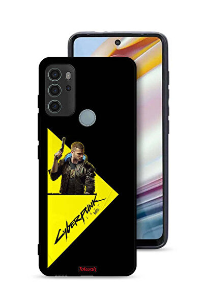 Tolwak غطاء حماية لهاتف موتورولا موتو جي 60 إس - سايبربانك 2077