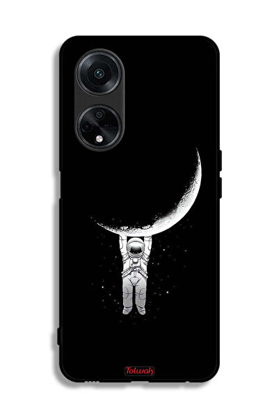 Tolwak غطاء حماية لهاتف Oppo A98 5G معلق على سطح القمر