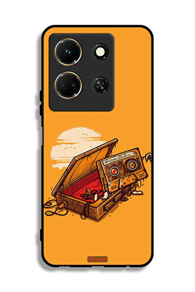 Tolwak غطاء حماية لهاتف إنفينيكس نوت 30 مع فن الكاسيت والشريط اللاصق