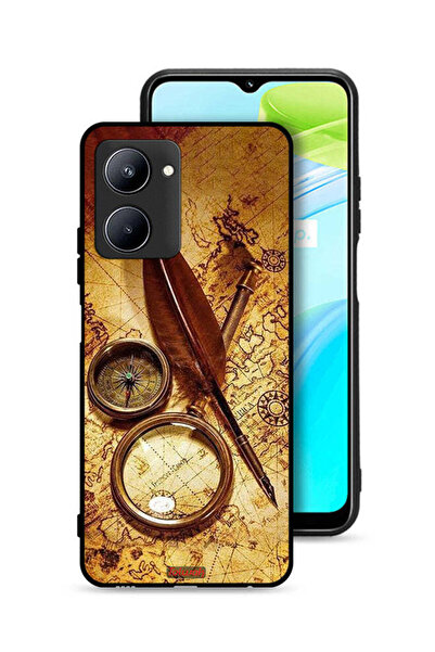 Tolwak غطاء حماية لهاتف Realme C33 - بوصلة عتيقة