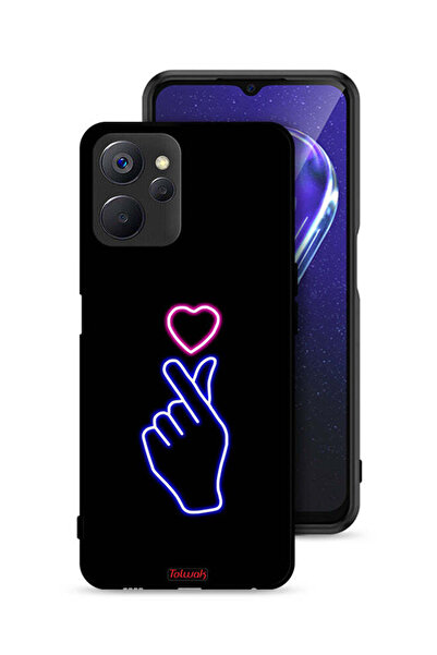 Tolwak غطاء حماية لهاتف Realme 9i 5G برسومات قلب سناب