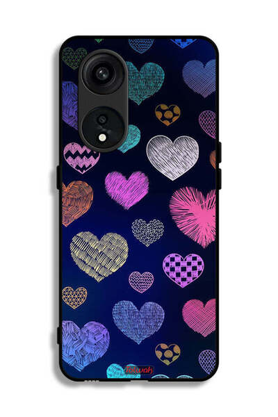 Tolwak غطاء حماية لهاتف Oppo Reno 8T 5G بنقشة قلوب داجا