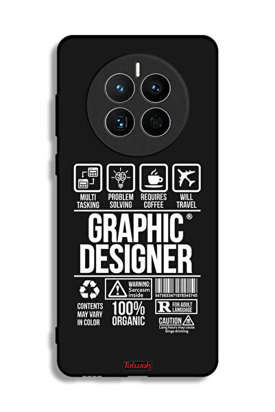 Tolwak Huawei Mate 50E Protective Case Cover Graphic Designer Sticker